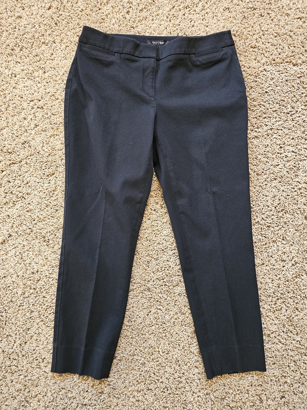 White House Black Market Black Skimmer Pants Sz 6